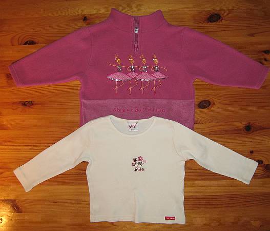 JENTE rosa fleece og hvit gesner 86 25 kr